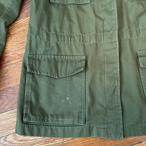 Utility Army Green Cargo Jacket - Picture 3 of 8
